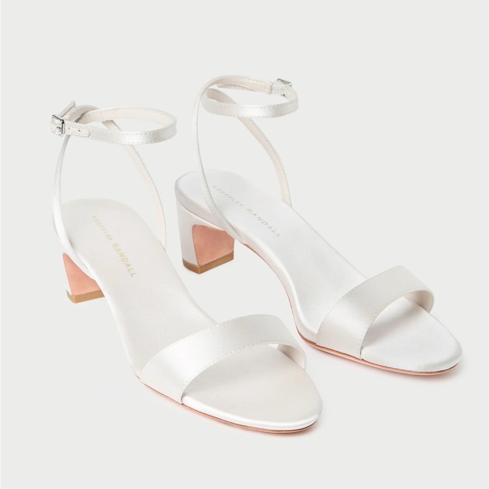 Loeffler Randall Alice Cream Ankle Strap Sandal